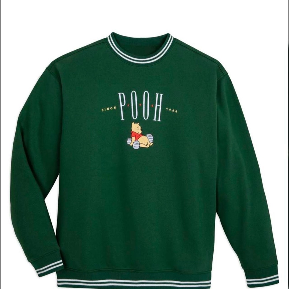 Disney‎ Winnie the Pooh green crewneck sweatshirt Size XL